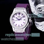 Copy Hublot Classic Fusion Fuschia 33 Ladies Watches Quartz Movement